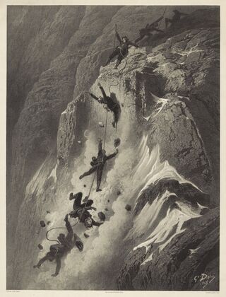 Ascension du Mont Cervin-14 Juillet 1865; La Chute (1865)