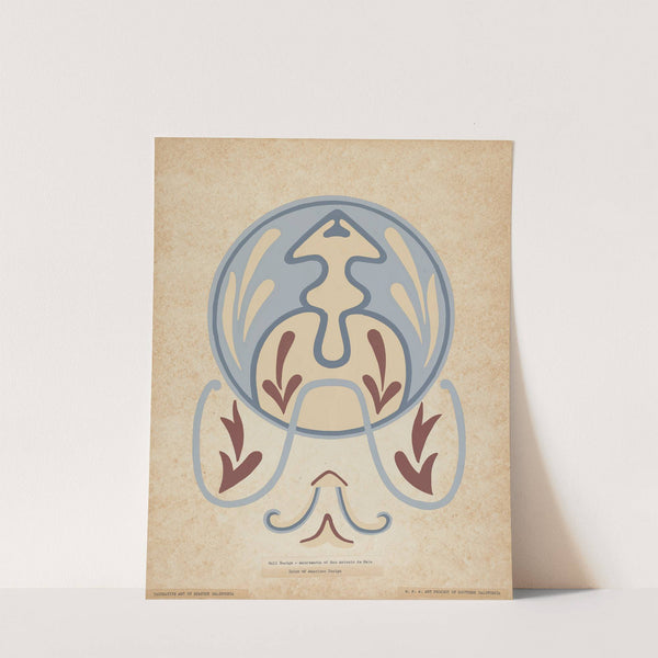 Asistencia of San Antonio de Pala Wall Design from the portfolio of Decorative Art of Spanish California by American 20th Century