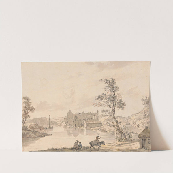 Askeaton Abbey near Limerick, Ireland on the River Deel by Paul Sandby