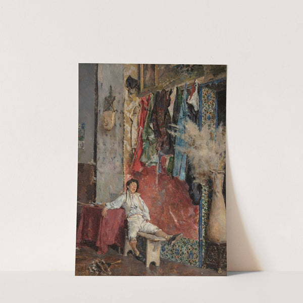 Asleep in the studio by José Moreno Carbonero