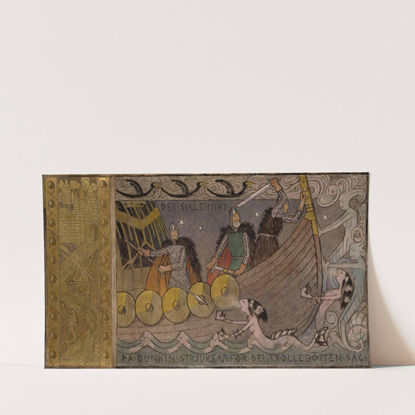 Åsmund and his Brothers on the Sea (1902-1904) by Gerhard Munthe