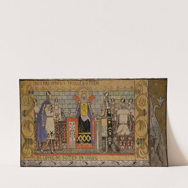 Åsmund in the King’s Hall (1902-1904) by Gerhard Munthe