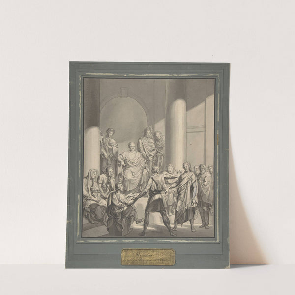 Assembly of Roman Figures, from Regulus, a play by Collin by Franz von Hauslab the Younger