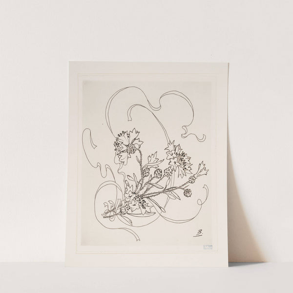 Assiette (bleuet). (1866 - 1878) by Félix Bracquemond