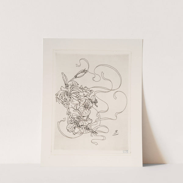 Assiette (chevre-feuille). (1866 - 1878) by Félix Bracquemond