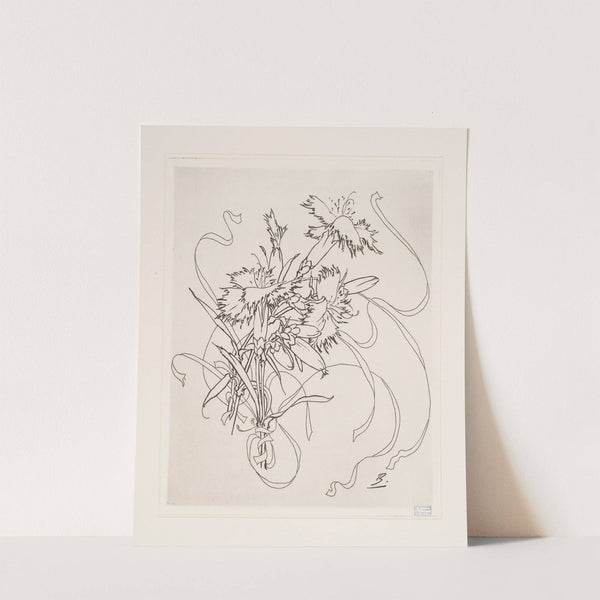 Assiette (oeillet). (1866 - 1878) by Félix Bracquemond