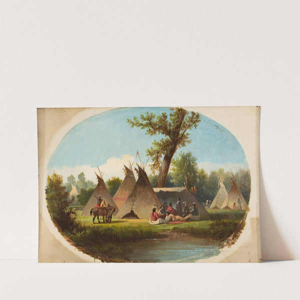 Assiniboin Encampment on the Upper Missouri by John Mix Stanley