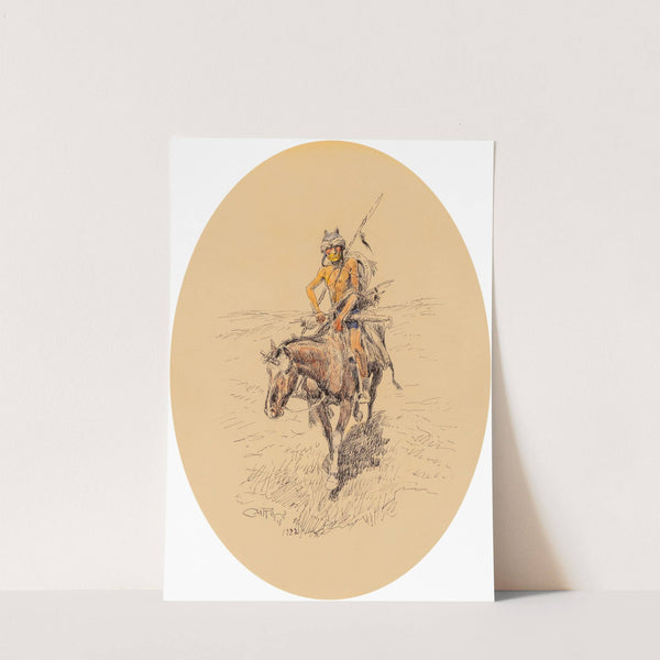 Assiniboine Warrior (1922) by Charles Marion Russell