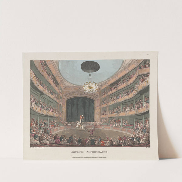 Astley’s Amphitheatre. (1808) by Thomas Rowlandson
