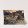 Astolf Riding Away with the Head of Orill (1873) by Arnold Böcklin