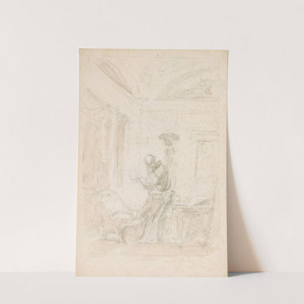 Astolfo Consults the Magic Book by Jean-Honoré Fragonard