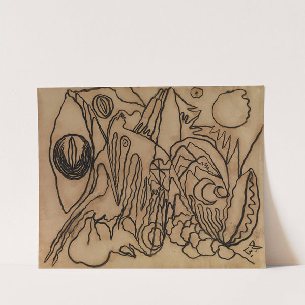 Astrale Landschaft IV by Wilhelm Morgner