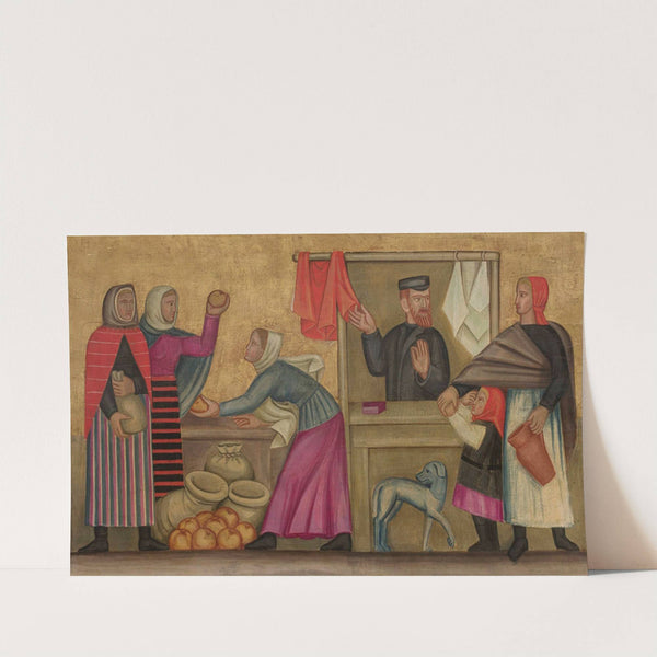 At a market by Helena Schrammówna