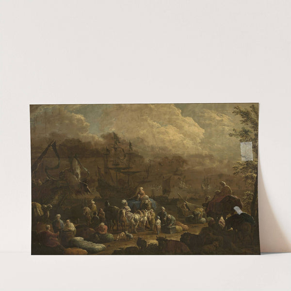 At an Eastern port by Hendrik van Minderhout