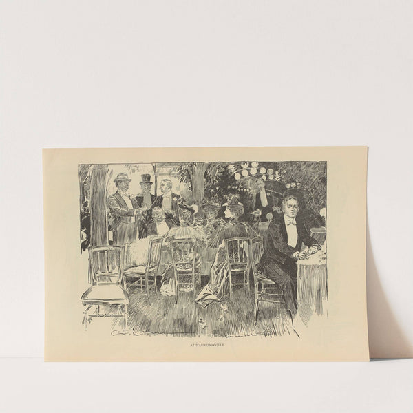 At D’Armenonville (1893-1900) by Charles Dana Gibson