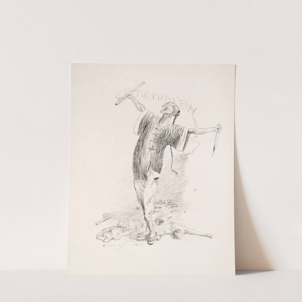 At last his fiendish dream has come true by Homer Davenport