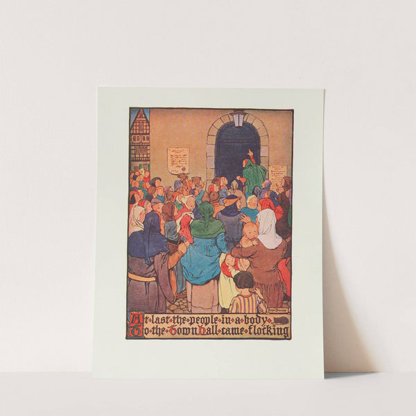 At last the people in a body to the Town Hall came flocking by Hope Dunlap