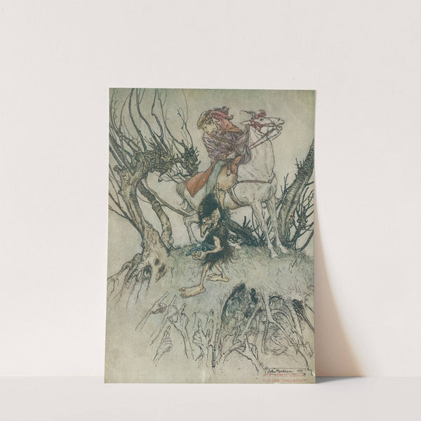 At length they all pointed their stained fingers at me (1912) by Arthur Rackham