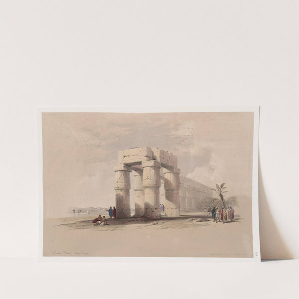 At Luxor, Thebes. Upper Egypt. (1846-1849) by David Roberts