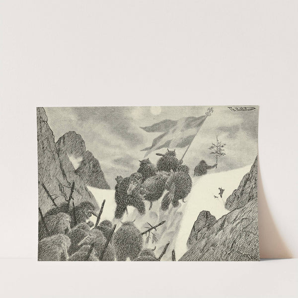 At Night They Carried the Dead Away by Theodor Kittelsen