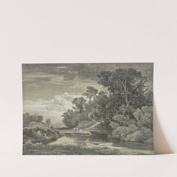 At the Arly near Karlsruhe by Johann Wilhelm Schirmer