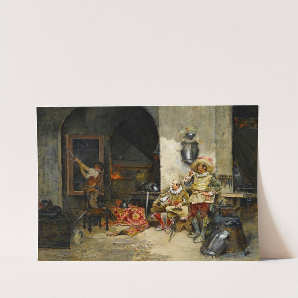 At the armourer's by Domingo Muñoz y Cuesta