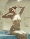 At the bath