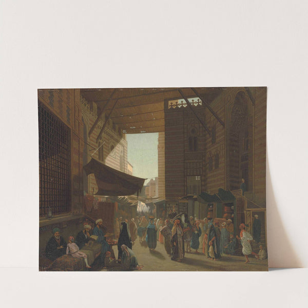 At the Bazaar, Cairo by Louis-Emile Pinel De Grandchamp