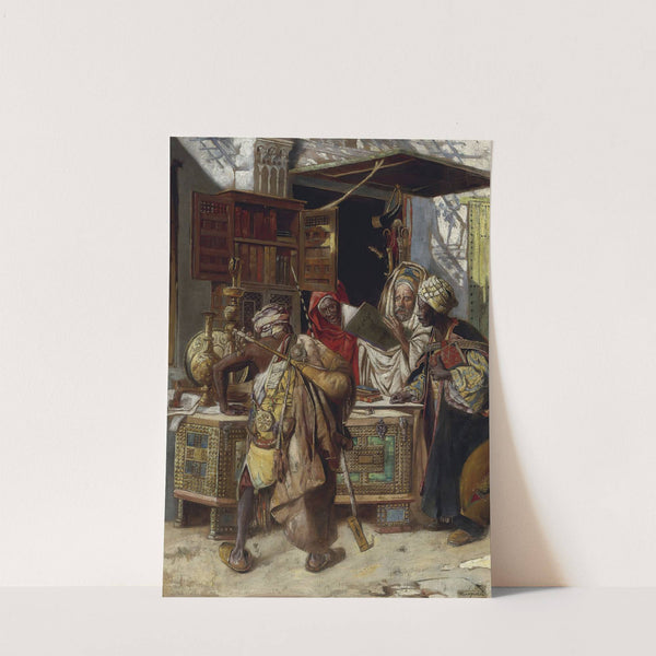 At The Bazaar by Gyula Tornai