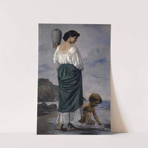 At The Beach, Fisher Maiden In Antium (1870) by Anselm Feuerbach