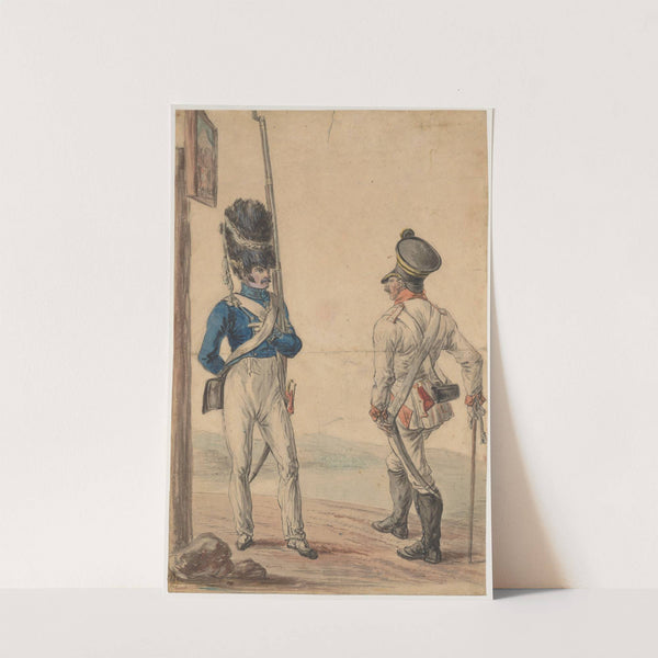 At the border post by Piotr Michałowski