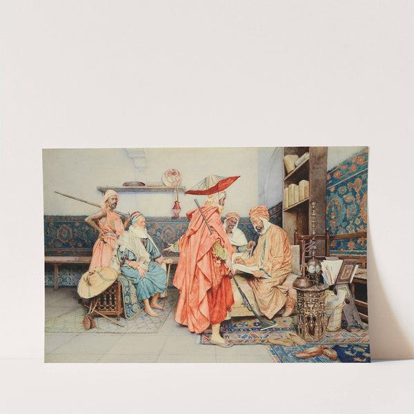 At The 'cadi' by Giuseppe Signorini