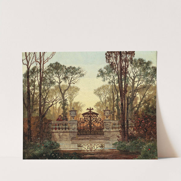 At the Castle grounds by Ferdinand Knab