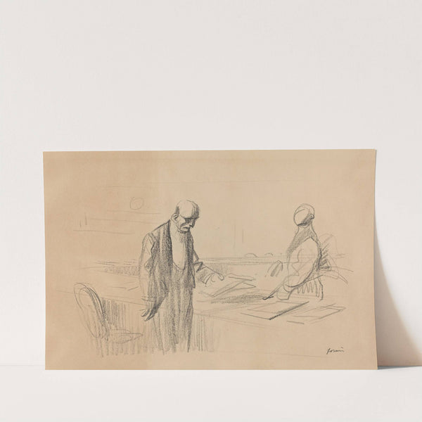 At the Conference (c. 1919) by Jean-Louis Forain