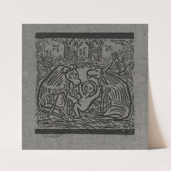 At the crib (1924) by Tadeusz Makowski