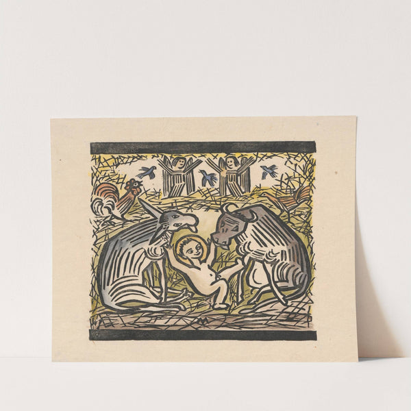 At the crib (1924) by Tadeusz Makowski