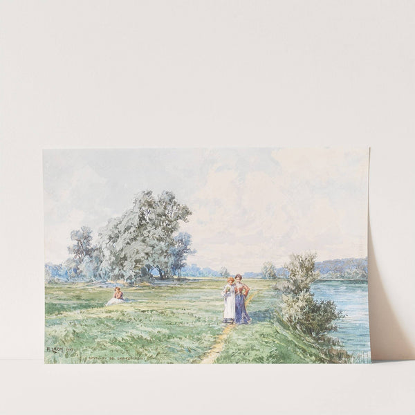 At the Danube near Greifenstein by Fritz Lach