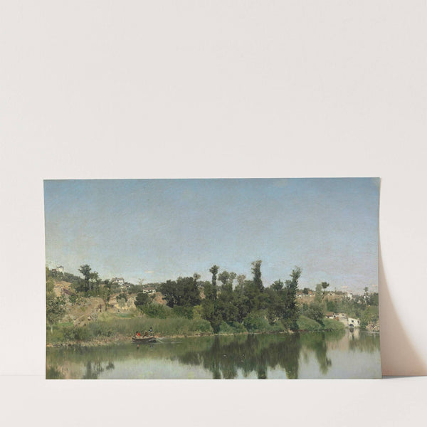 At the edge of the water by Martin Rico y Ortega