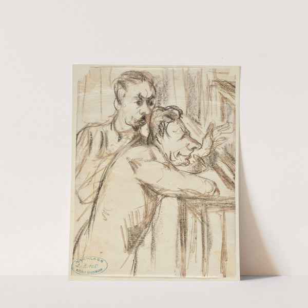 At the exhibition; Critics (1922-1925) by Rudolf Grossmann