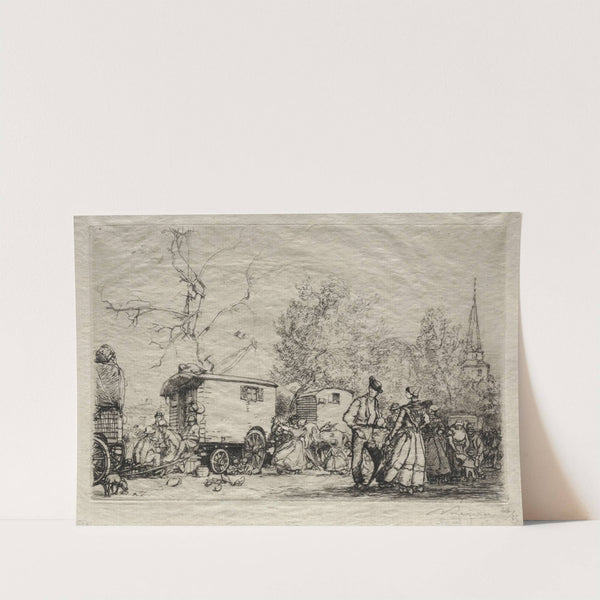 At the Fair St. Jean de Mont (1906) by Auguste Louis Lepère