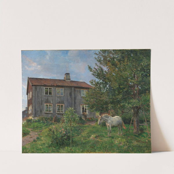 At the Farm, Ulvin (1889) by Gerhard Munthe