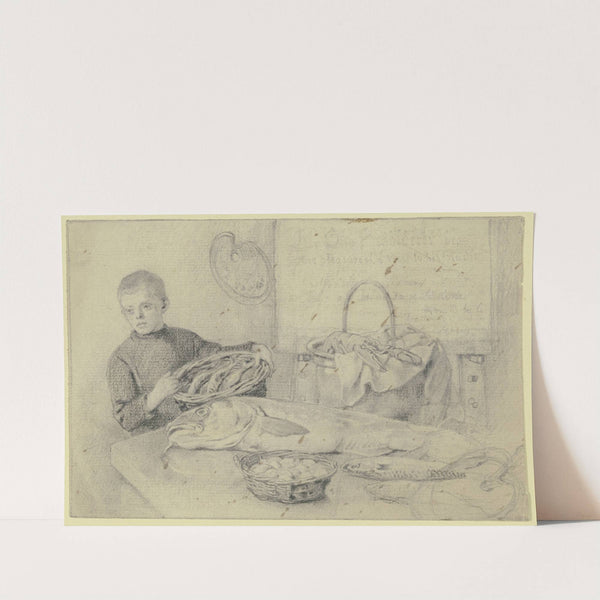 At the fishmonger by Otto Scholderer