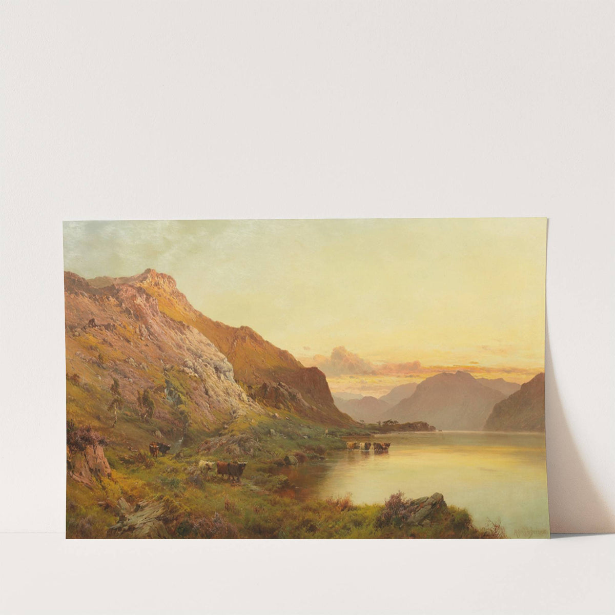 At the foot of Ben Nevis, N.B. by Alfred de Bréanski