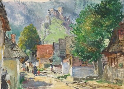 At the foot of Strečno