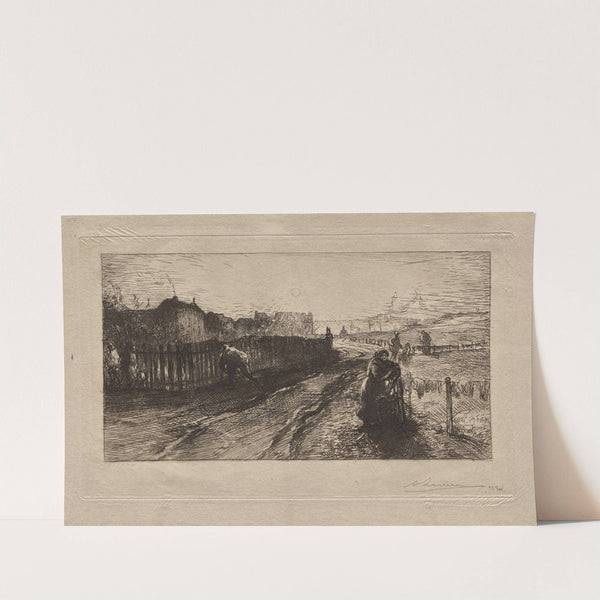 At the Fortifications, Porte de Versailles (1898) by Auguste Louis Lepère