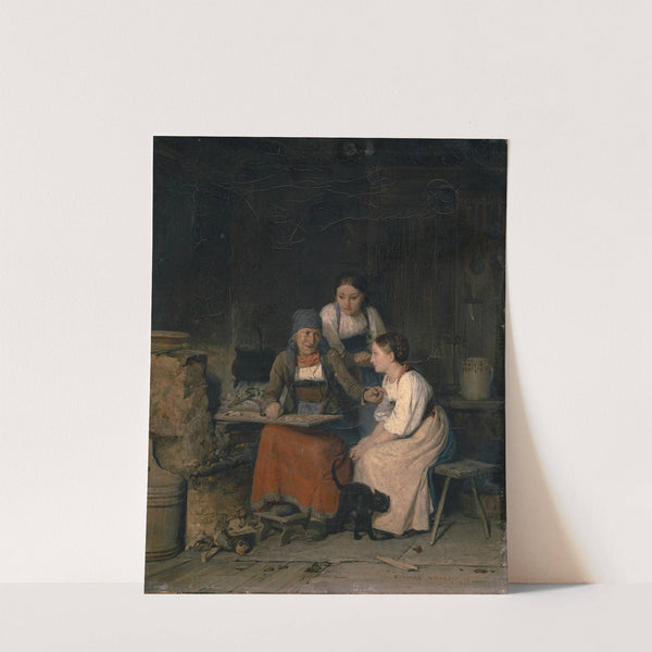 At The Fortune Teller’s (1844) by Edouard Girardet