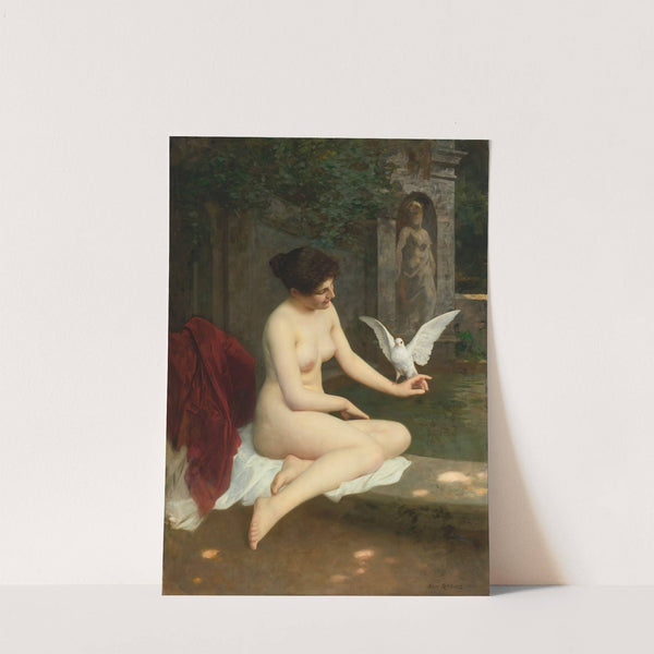 At The fountain by Albert Ritzberger