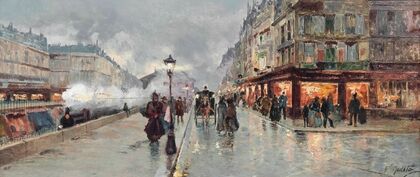 At the Gare Saint Lazare towards the end of the day