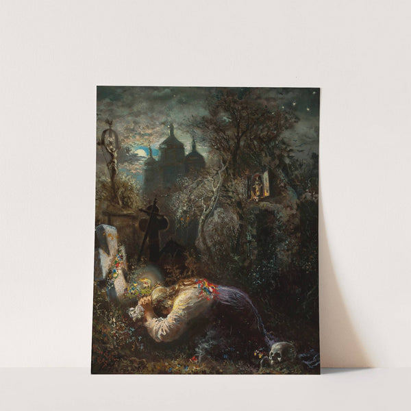 At the grave of an insurgent by Władysław Rossowski