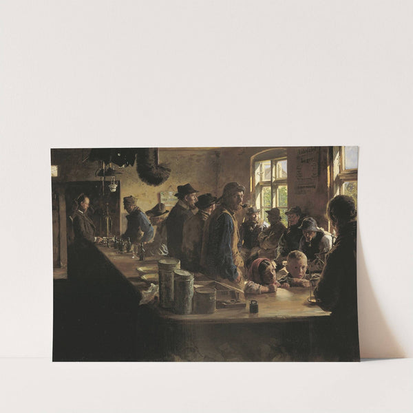 At the grocery store, when there is no fishing by Peder Severin Krøyer